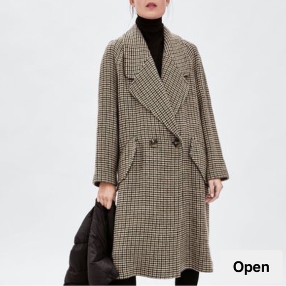 Zara Jackets & Blazers - Zara limited edition made in Italy picchi check trench coat